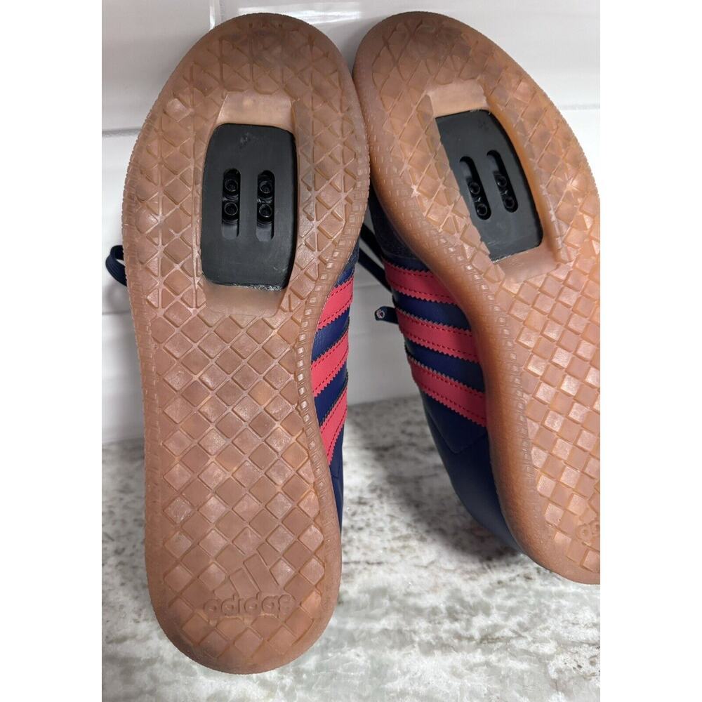 Adidas Velosamba Cycling Shoes Size 7 Mens 8 Womens Red Navy Blue NO BOX - Picture 9 of 10